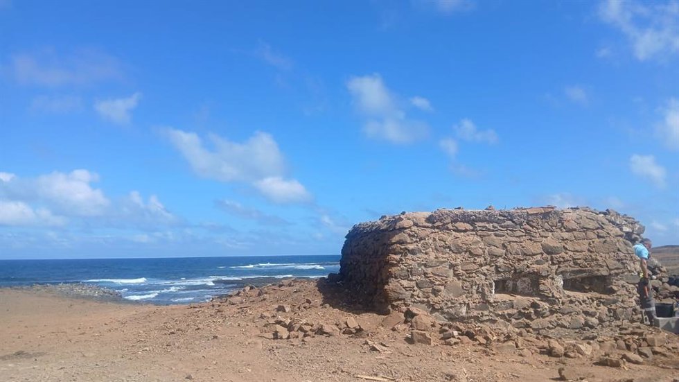 Bunker histórico ubicado en la Punta de El Confital