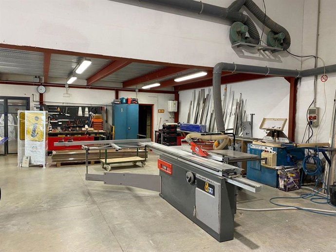 El interior de una empresa.