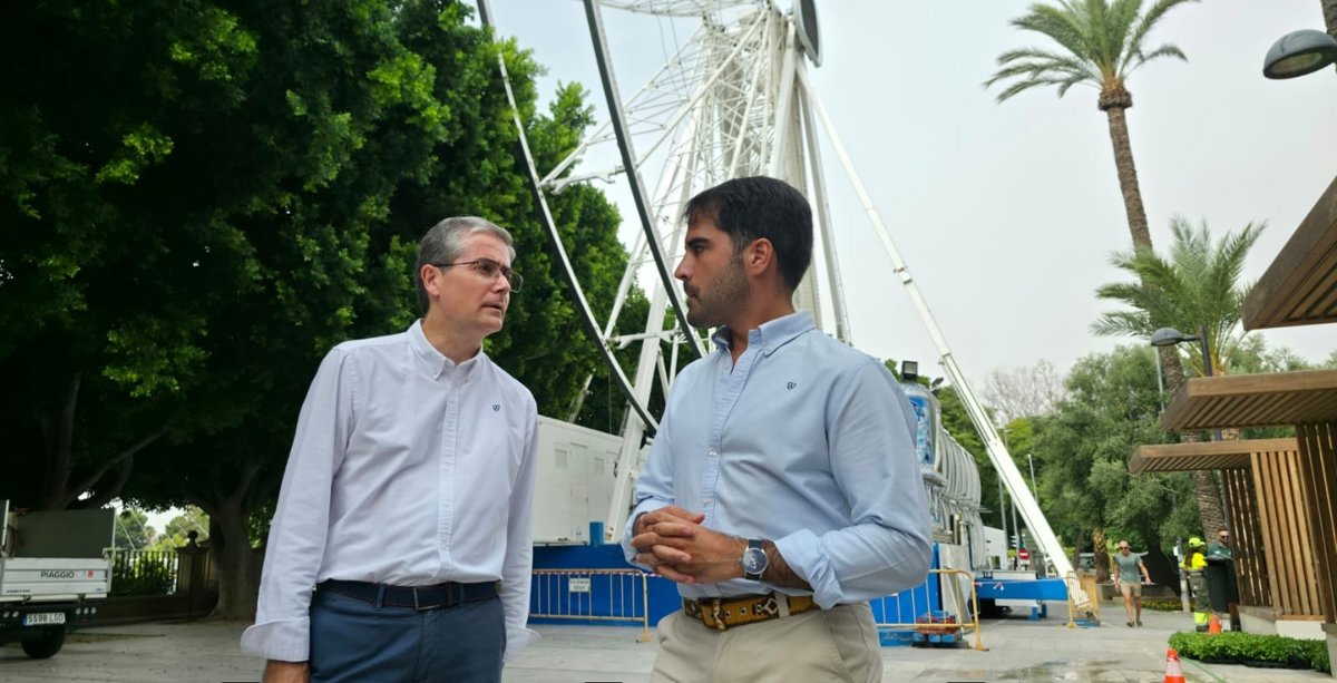 La gran noria panorámica de la Feria de Murcia será gratuita para personas con discapacidad y movilidad reducida