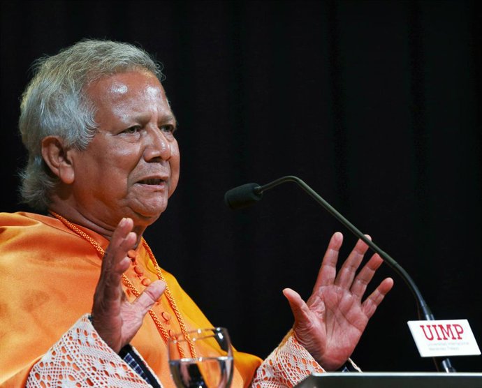 Archivo - Muhammad Yunus, jefe del Gobierno de transición de Bangladesh.