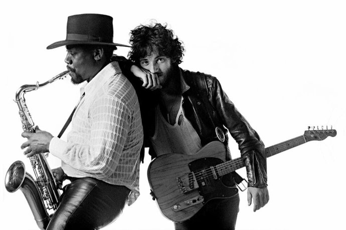 Bruce Springsteen durante la grabación de 'Born to born'