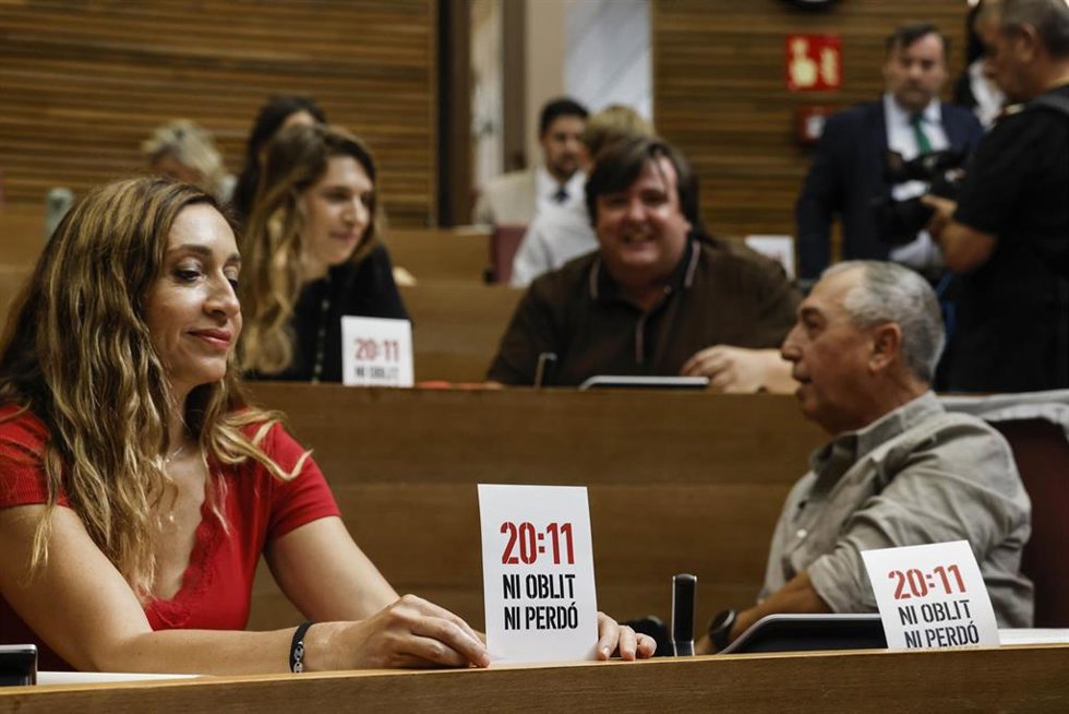 Archivo - La diputada de Compromís Isaura Navarro, en una imagen de archivo