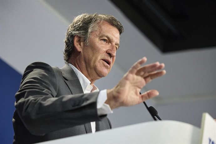 El presidente del PP, Alberto Núñez Feijóo.