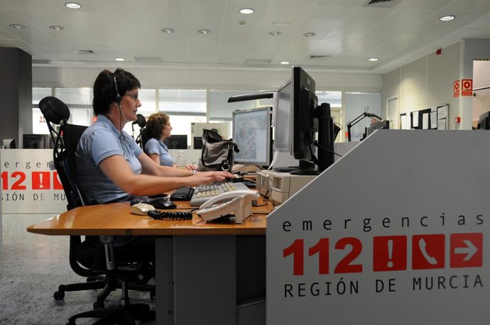 Archivo - Arquivo - Sala de atendimento de emergência '1-1-2' da região de Múrcia