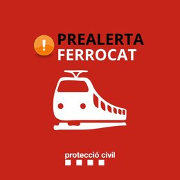 Archivo - Arxiu - Avís de prealerta Ferrocat de Protecció Civil