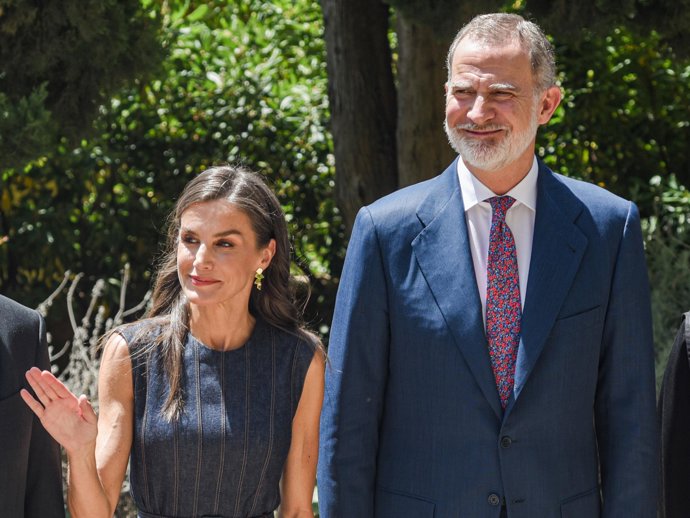 Archivo - Arquivo - O Rei Felipe VI e a Rainha Letizia, em uma foto recente