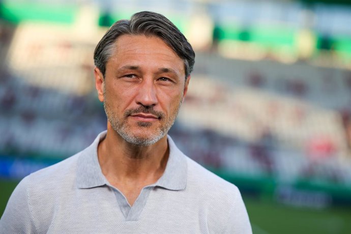 18 August 2025, North Rhine-Westphalia, Essen: Borussia Dortmund coach Niko Kovac pictured prior to the start of the German DFB Cup 1st round soccer match between Rot-Weiss Essen and Borussia Dortmund at Stadion an der Hafenstrasse. Photo: Christoph Reich
