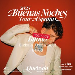 Cartel anunciador del concierto de Quevedo en Bilbao