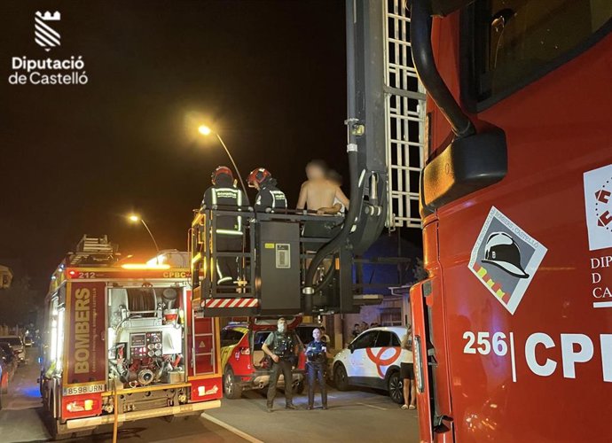 Un momento del rescate