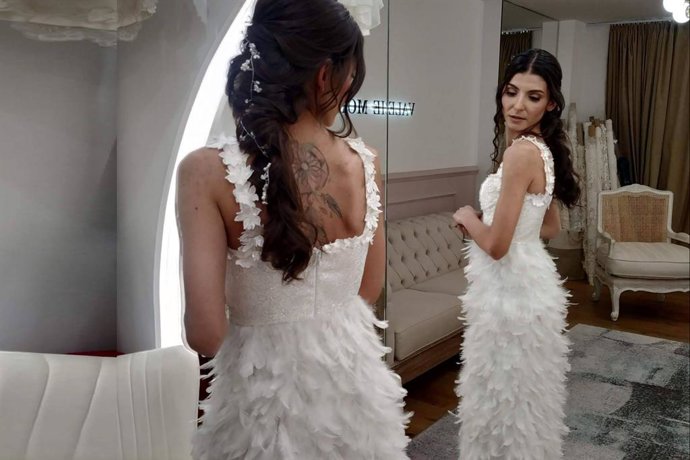 El doble sí quiero de Lara; así fueron sus dos diseños exclusivos deValérie Moreau