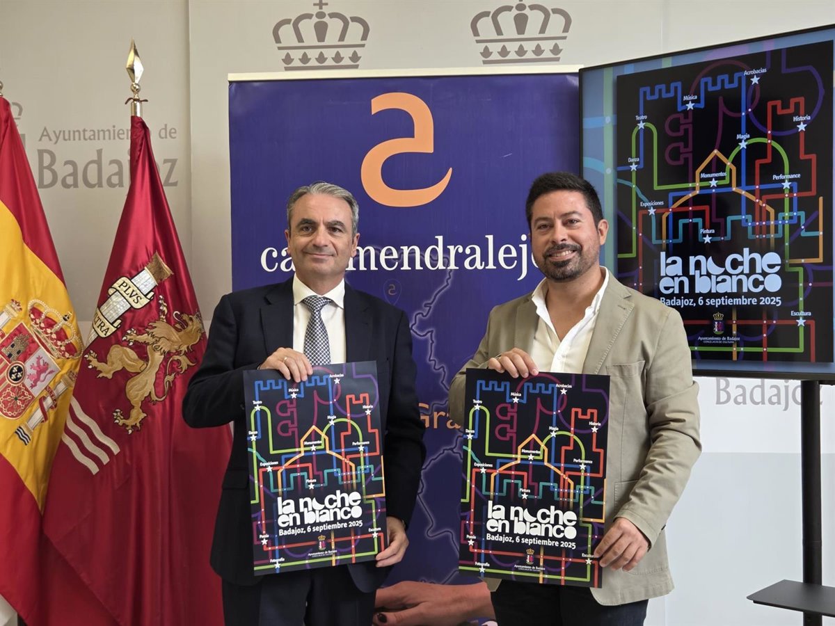 Badajoz celebra la Noche en Blanco el 6 de septiembre con 170 actividades en 66 espacios