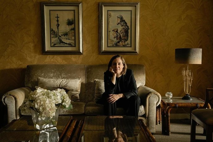 La directora de cine catalana, Carla Simón, horas antes del preestreno de su película 'Romería' en Vigo, lugar en el que fue rodada.