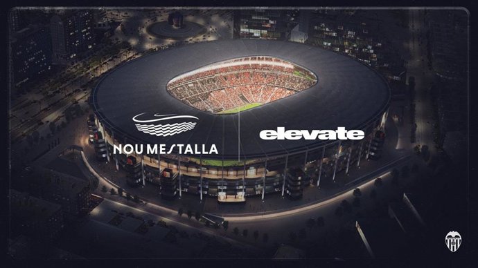 Imagen promocional del acuerdo entre el Valencia CF y Elevate.