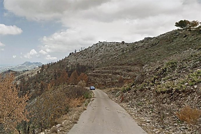 Camino entre la Vall d'Ebo y l'Atzúbia