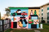Osier Luther realiza dos murales en Mairena del Aljarafe (Sevilla) con el proyecto cultural de Diputación 'Plazes-24'