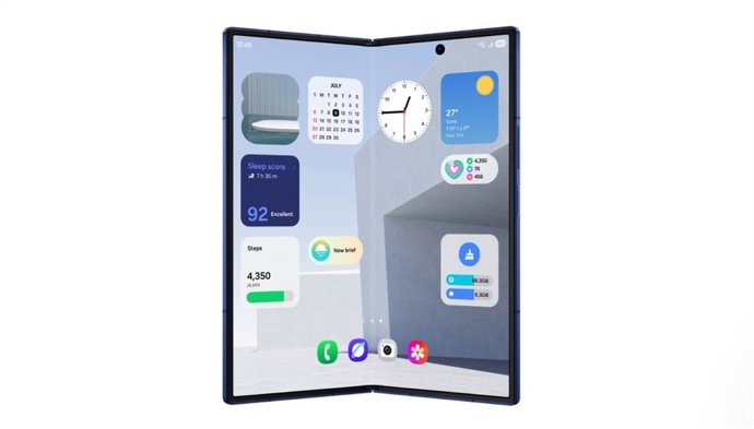 Interface de usuário One UI 8 em Fold
