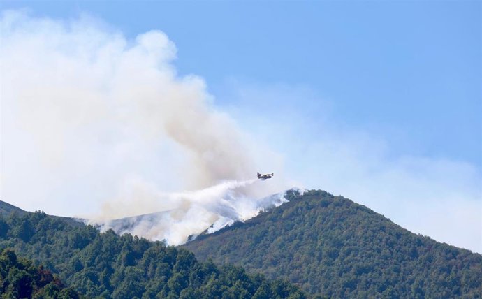 Incendio forestal, en una imagen de archivo 