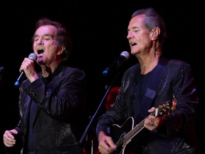 Manuel De La Calva y Ramón Arcusa durante su concierto, a 30 de julio de 2022, en Sitges