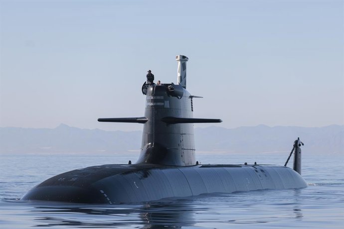 Archivo - Vista del submarino Isaac Peral (S-81), a 17 de noviembre de 2023, en Navantia, Cartagena, Murcia (España).