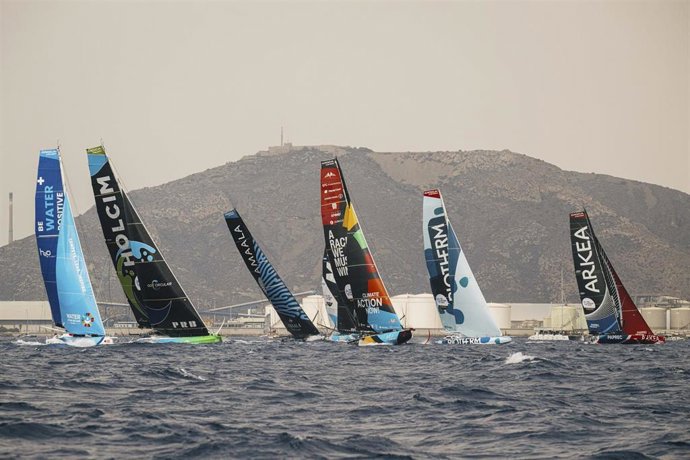La flota sale de Cartagena durante la tercera etapa de The Ocean Race 2025