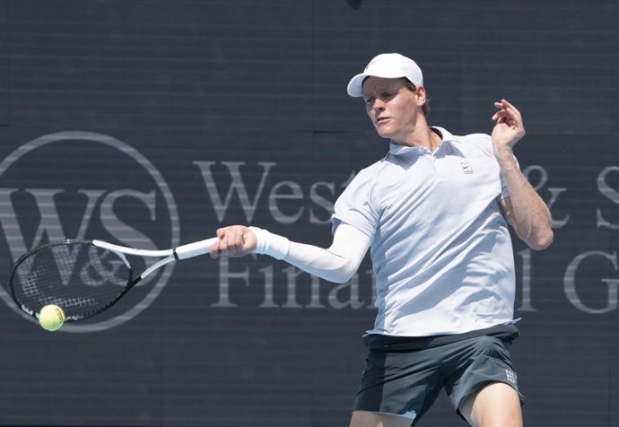 El tenista italiano Jannik Sinner durante el Masters 1000 de Cincinnati de 2025