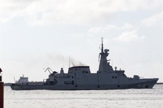 Archivo - Imagen de archivo de un buque de guerra frente a las costas de Venezuela