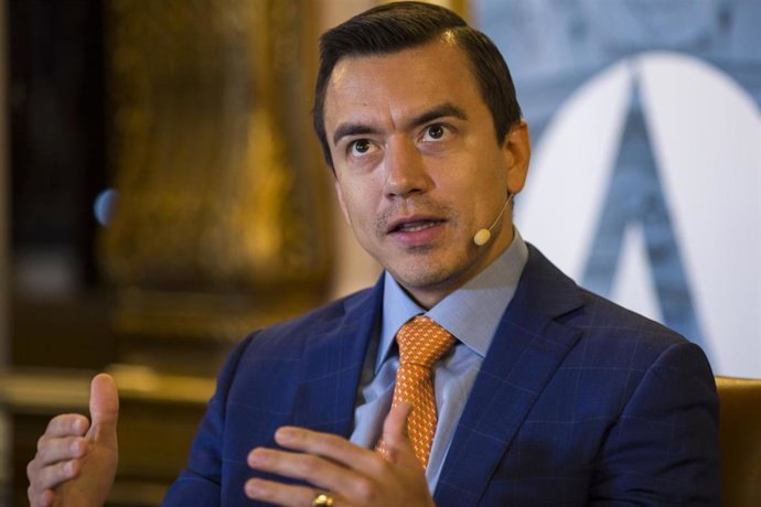 Archivo - El presidente de Ecuador, Daniel Noboa