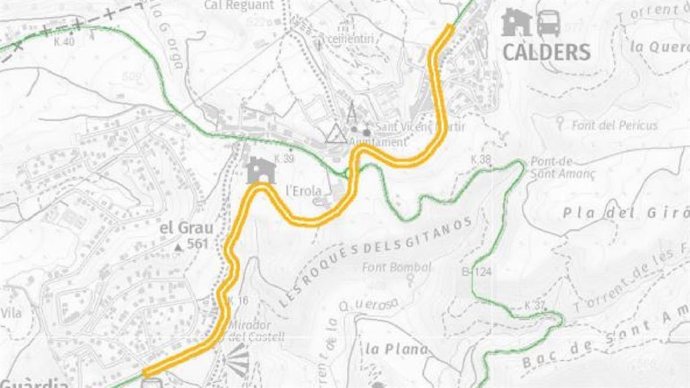 El proyecto para construir dos rotondas en Calders (Barcelona)