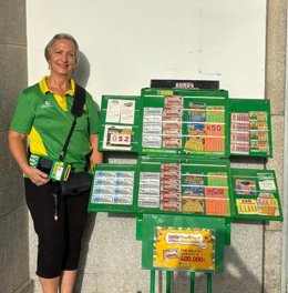 La vendedora de la ONCE María del Carmen Pérez Redondo