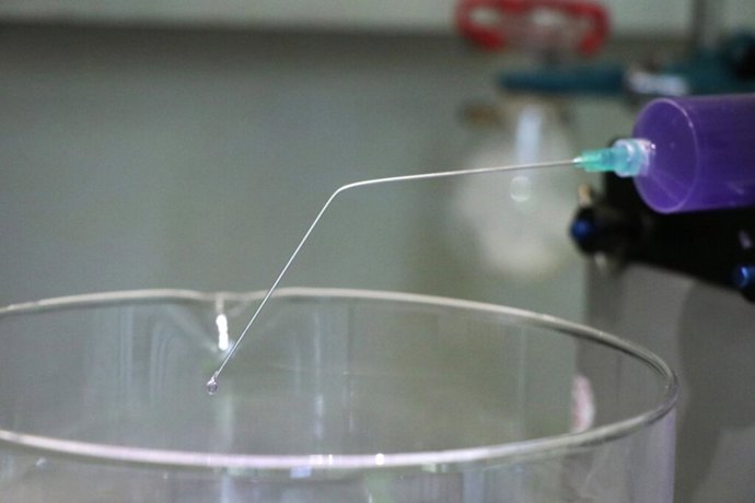 Parte del proceso de elaboración de las cápsulas.