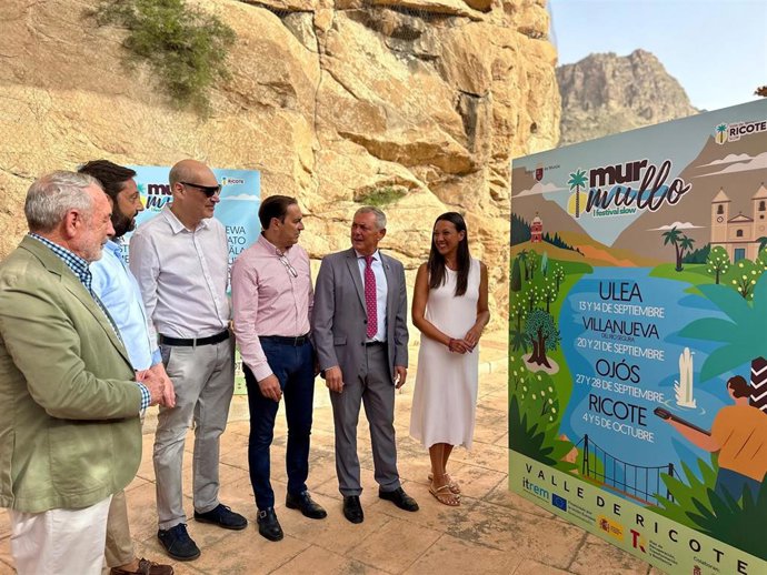 La consejera de Turismo, Cultura, Juventud y Deportes, Carmen Conesa, durante la presentación del festival de música ‘Murmullo’, que se celebrará en los municipios del Valle de Ricote