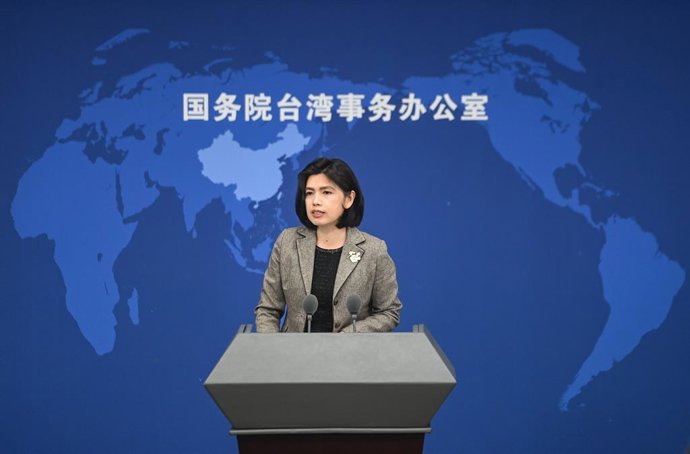 Archivo - Zhu Fenglian, portavoz de la oficina china de Asuntos para Taiwán.