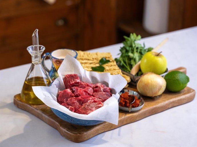 Plato de carne de vacuno