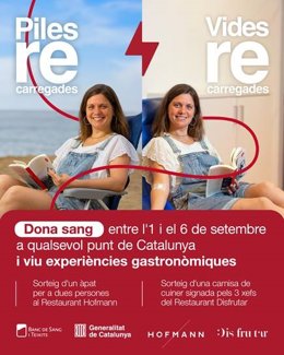 Cartell promocional del Banc de Sang i Teixits.