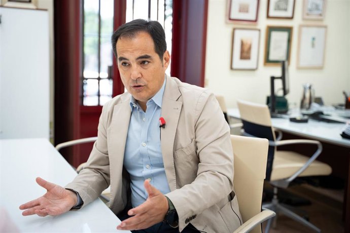 El consejero de Justicia de la Junta de Andalucía, José Antonio Nieto, durante una entrevista concedida a Europa Press. A 31 de julio de 2025,  en Sevilla (Andalucía, España). (Foto de archivo).