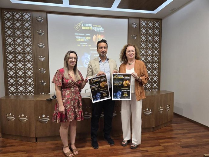 Presentación del V Festival Flamenco de Guareña, en Badajoz.