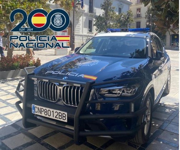 Coche patrulla de la Policía Nacional.