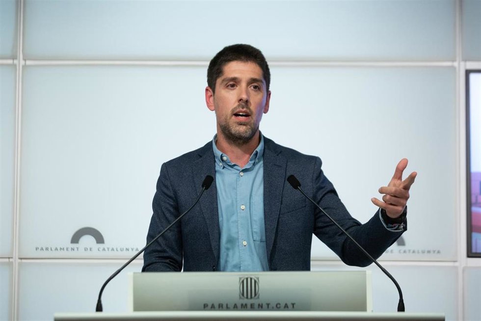 Archivo - El portavoz de los comuns en el Parlament, David Cid.