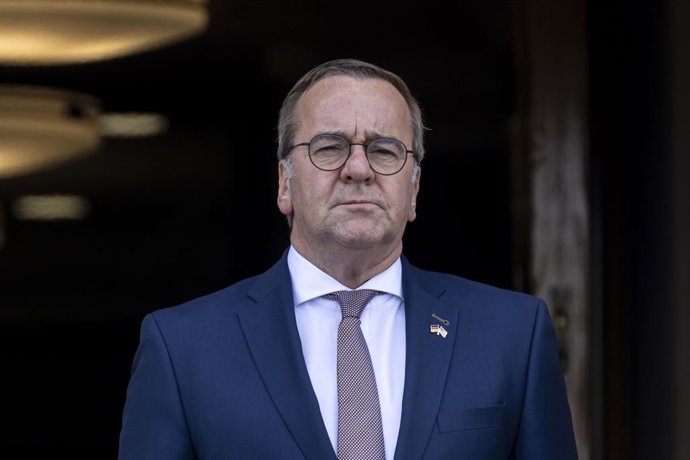 Archivo - 14 de julho de 2025, Washington, Distrito de Columbia, EUA: O ministro da Defesa da Alemanha, Boris Pistorius, durante cerimônia de boas-vindas no Pentágono, em Washington, em 14 de julho de 2025.