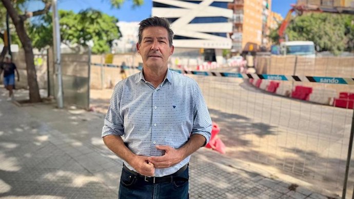 El portavoz del grupo municipal Vox Málaga, Antonio Alcázar, en una imagen de archivo