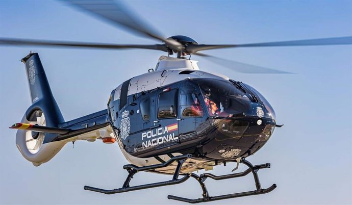 Helicóptero de la Policía Nacional.