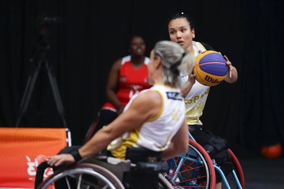 España durante su particpación en el Mundial de 3x3 de BSR