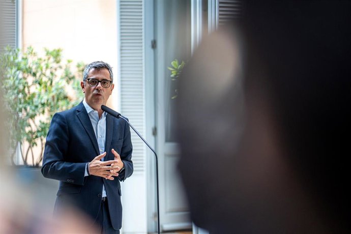 El ministro de la Presidencia, Justicia y Relaciones con las Cortes, Félix Bolaños.