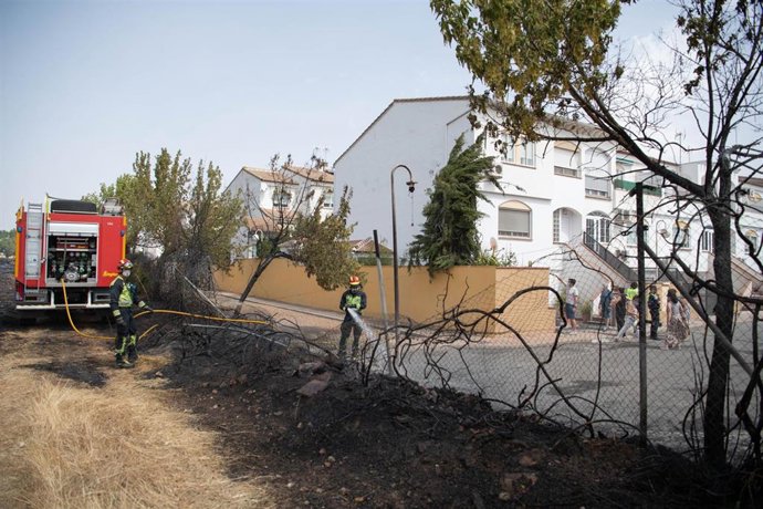 Incendio en las proximidades de Ciudad Real