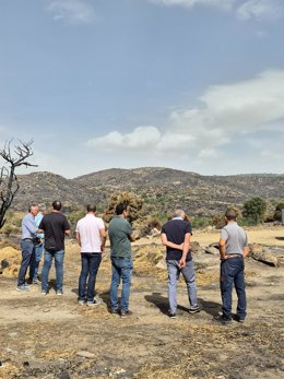 Visita a zonas afectadas.