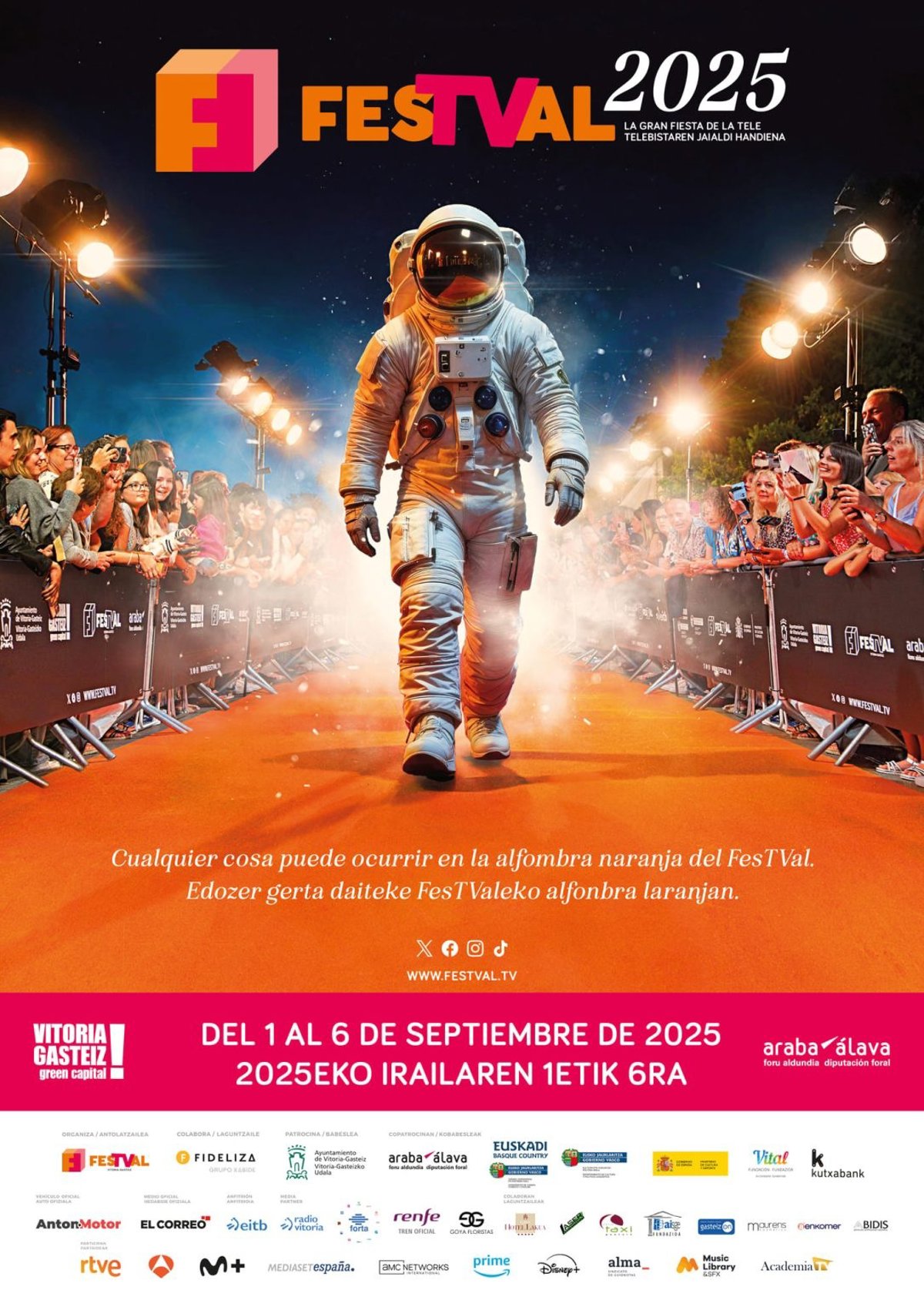 El FesTVal recalará la próxima semana en Vitoria-Gasteiz con los principales estrenos televisivos de la temporada