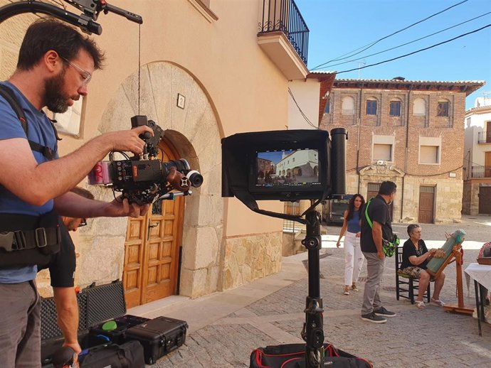 Rodaje del vídeo 'Tierra de Silencios'.