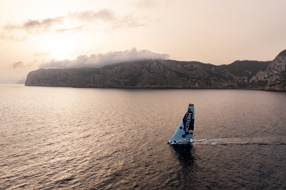 El 'Biotherm', durante la etapa 3 de The Ocean Race Europe 2025.