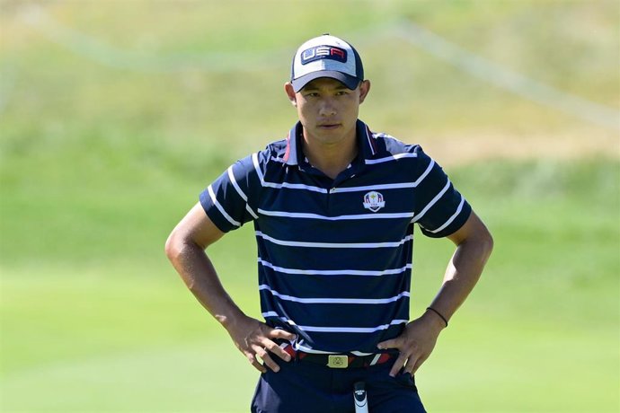 Archivo - Collin Morikawa, durante un torneo.