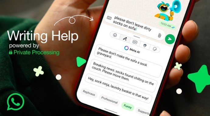 Ajuda para escrever no WhatsApp AI